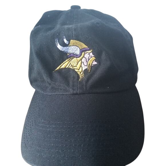 Miller Genuine Draft Minnesota Vikings Black Strap Back Hat - Picture 1 of 3